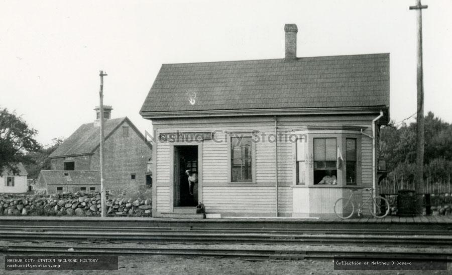 Postcard: Railroad Station, South Middleboro, Massachusetts